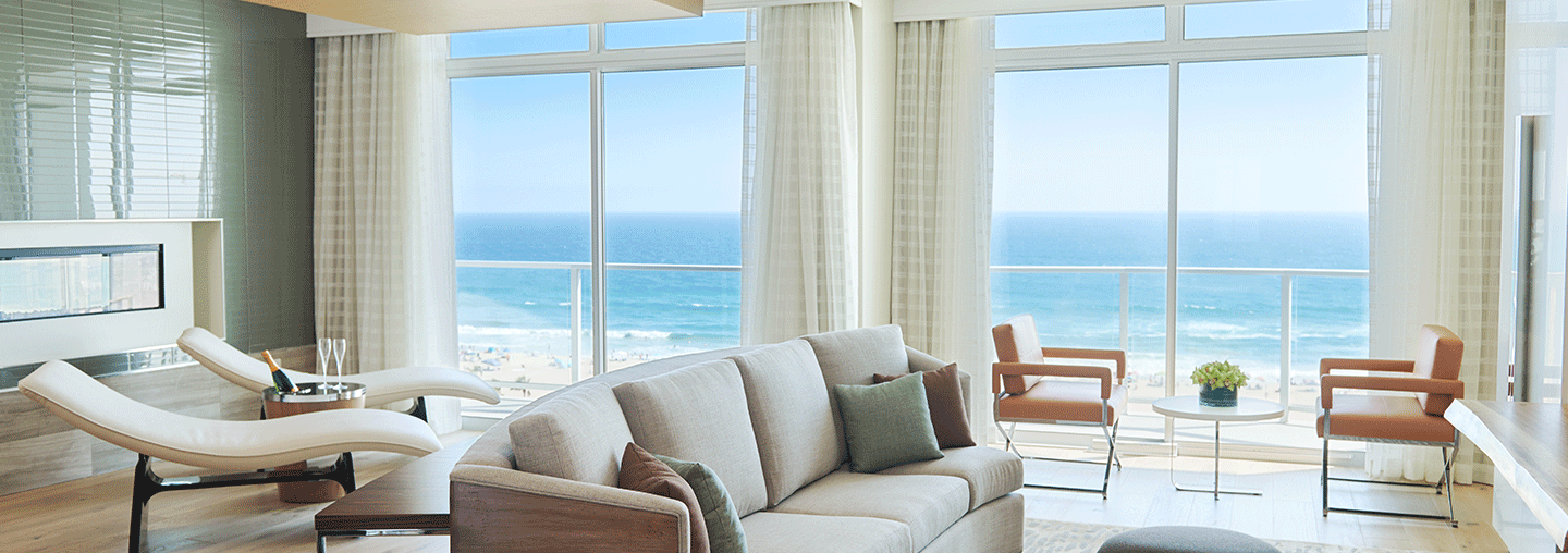 penthouse living room with ocean views