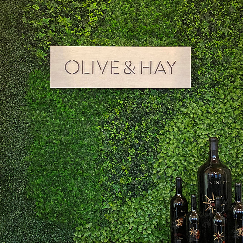Olive and Hay Sign