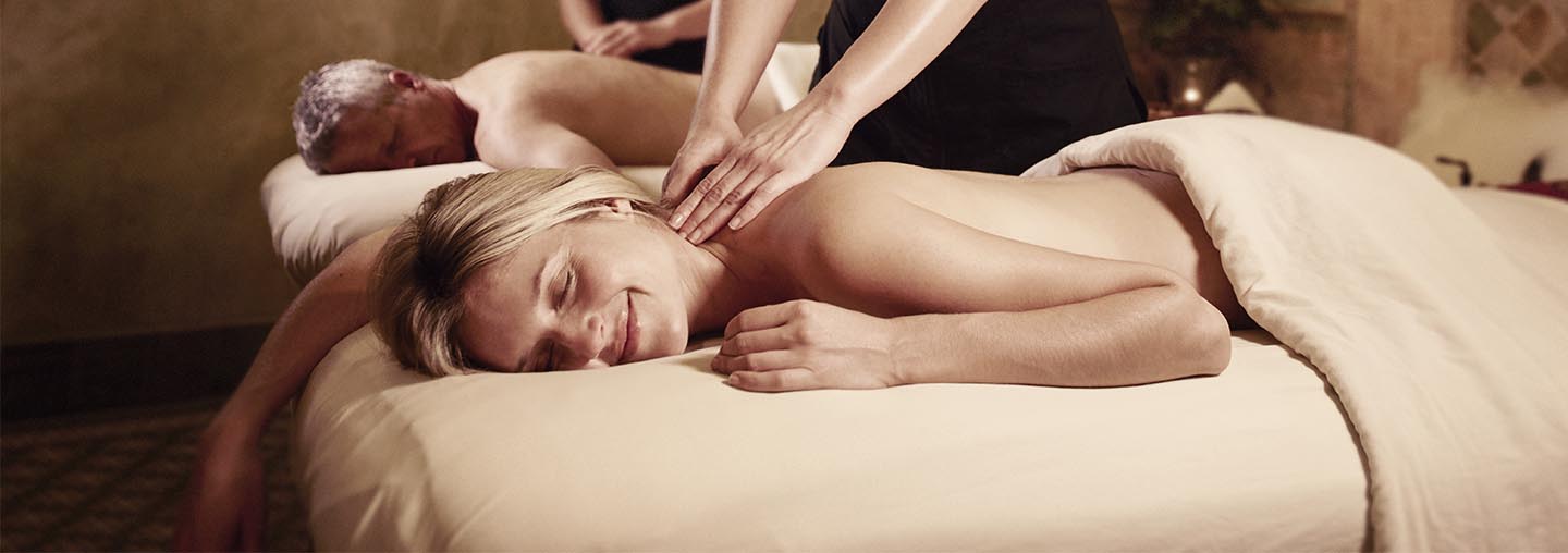 Couple Getting Massage at Spa Terra