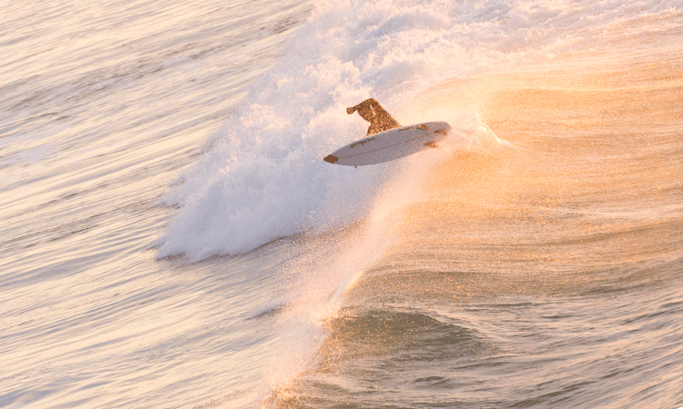 Huntington Beach Surfer Riding Wave
