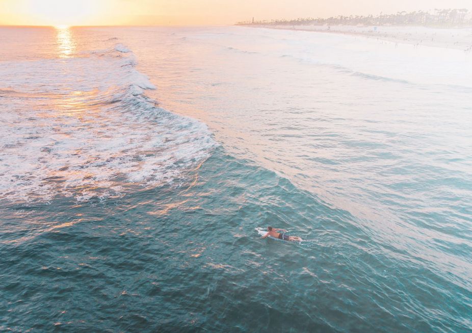 surfers in the ocean