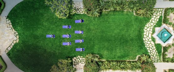 Mobile: outdoor yoga at top La Jolla Hotels