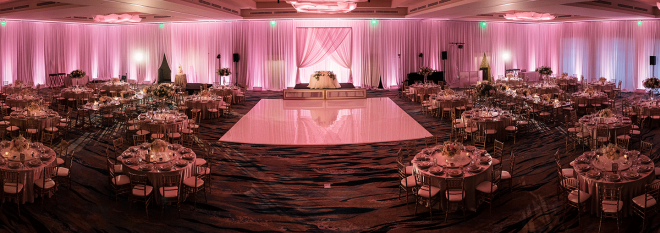 Mobile: Hotel Wedding Venue With Pink Lighting