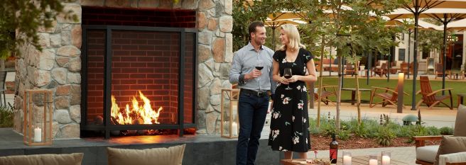 Mobile: Couple by Fireplace at Vista Collina Resort
