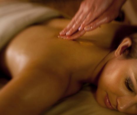 women getting massage